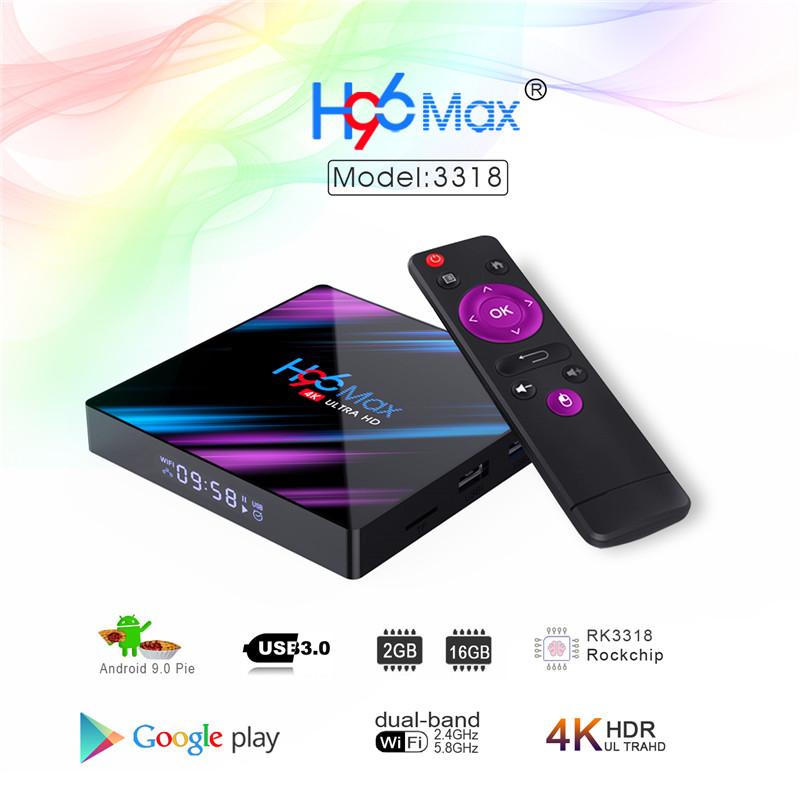 Enybox H96 MAX RK3318 2GB/16GB Android 9.0 TV Box - Kèm KM800V