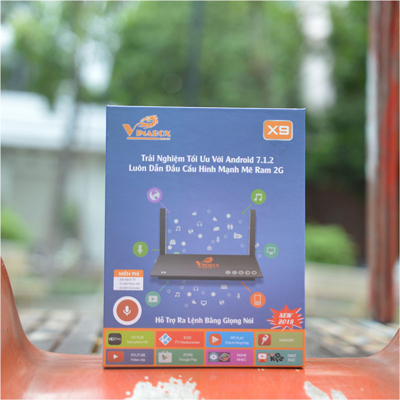 Vinabox X9 Chính Hãng Ram 2GB Android 7.0 - Version năm 2018