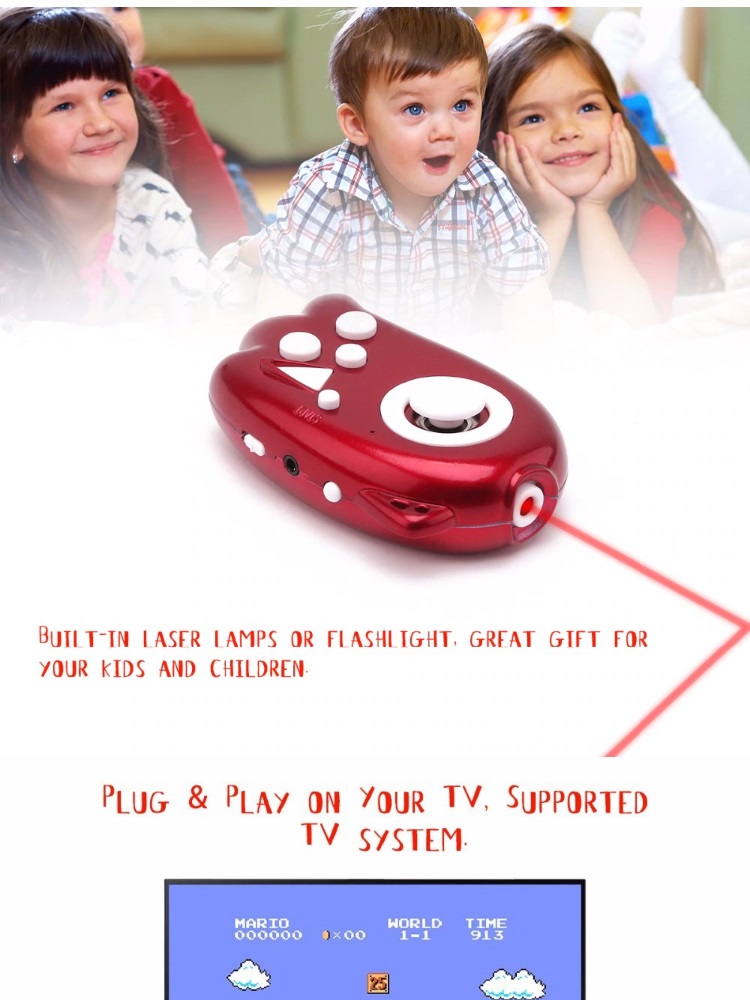 Tay cầm chơi game Mini Super 8 Bit Classic với 89 trò chơi