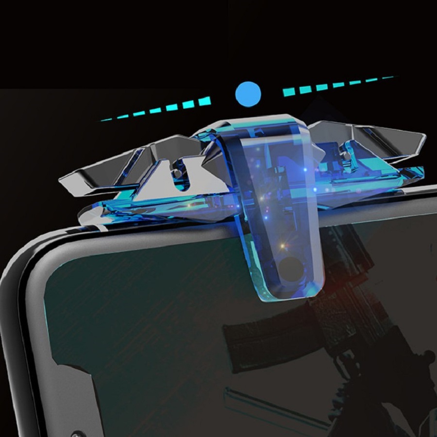 Bộ 2 nút bắn chơi game X7 kim loại hỗ trợ chơi game PUPG MOBILE ROS MOBILE