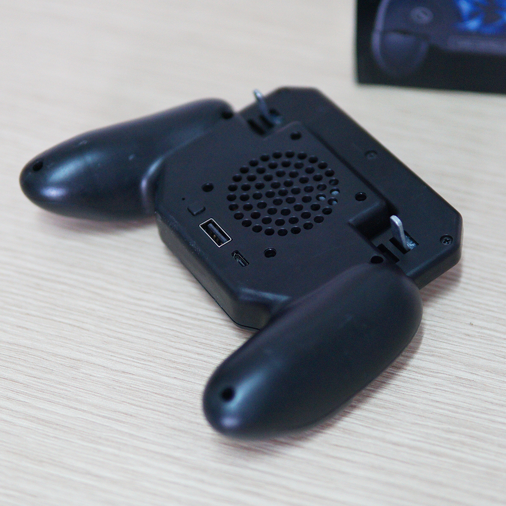 Tay kẹp nút bắn có quạt tản nhiệt SR3 - Pin 2000Mah PUBG ROS FF  Call of Duty