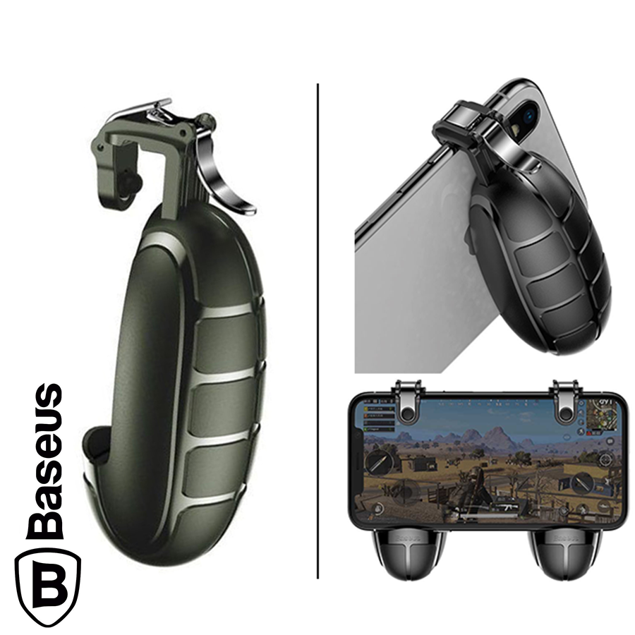 Tay kẹp giá đỡ chơi game cho điện thoại chính hãng Baseus B3 - Có nút bắn cơ chơi game Call of Duty