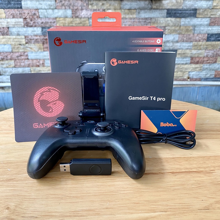 Gamepad cho điện thoại Gamesir T4 Pro Wireless chơi trực tiếp qua bộ thu USB Receiver