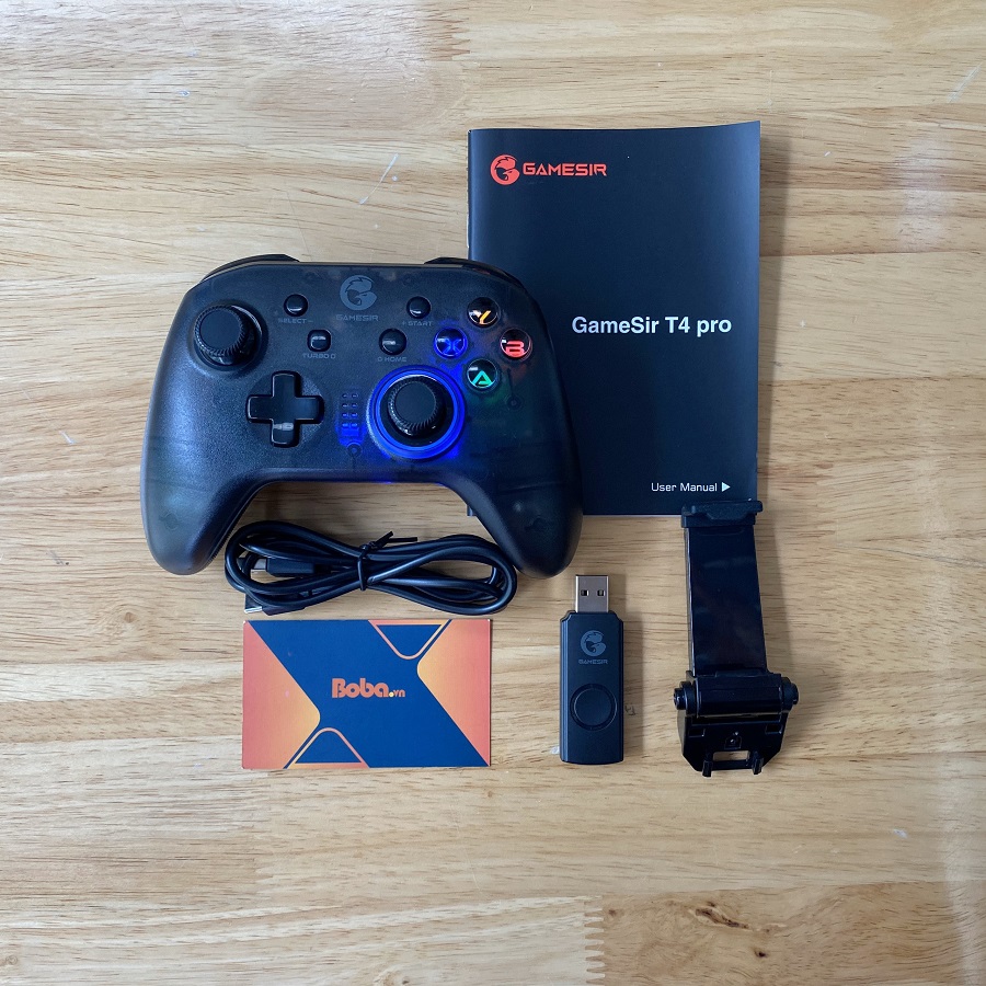 Gamepad cho điện thoại Gamesir T4 Pro Wireless chơi trực tiếp qua bộ thu USB Receiver