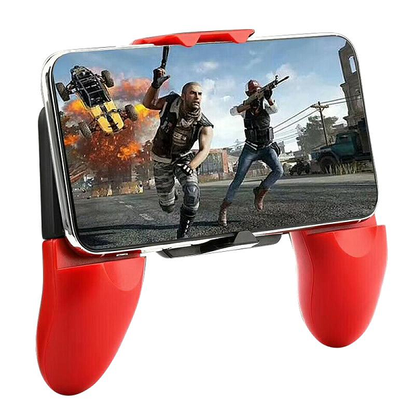 Tay cầm game B15 kèm nút bấm bluetooth cho iPhone chơi game PUBG Mobile Call of duty