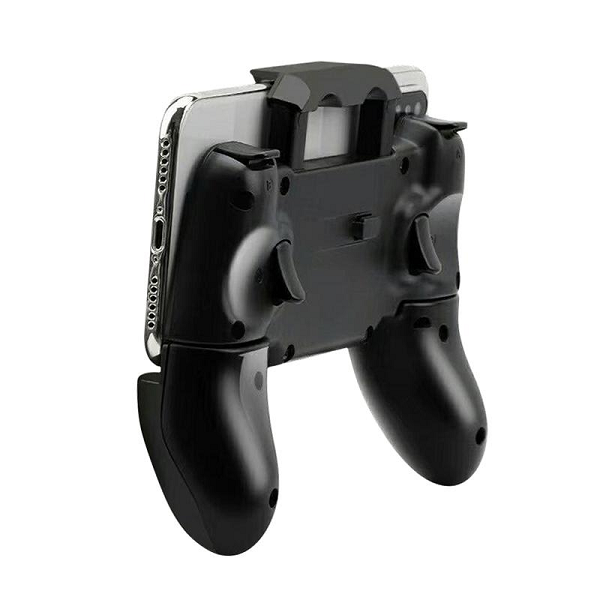 Tay cầm game B15 kèm nút bấm bluetooth cho iPhone chơi game PUBG Mobile Call of duty