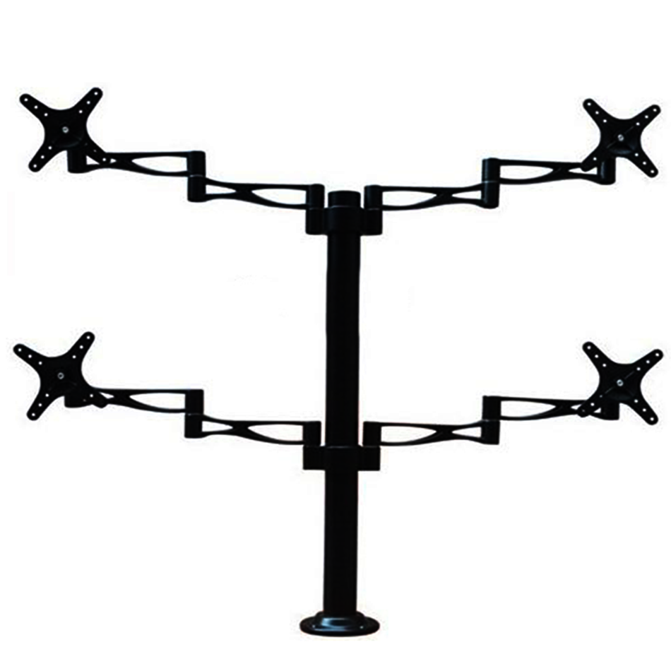 Giá treo 4 màn hình LCD gắn bàn CT24 (17 - 27 inch) - Nhập Khẩu