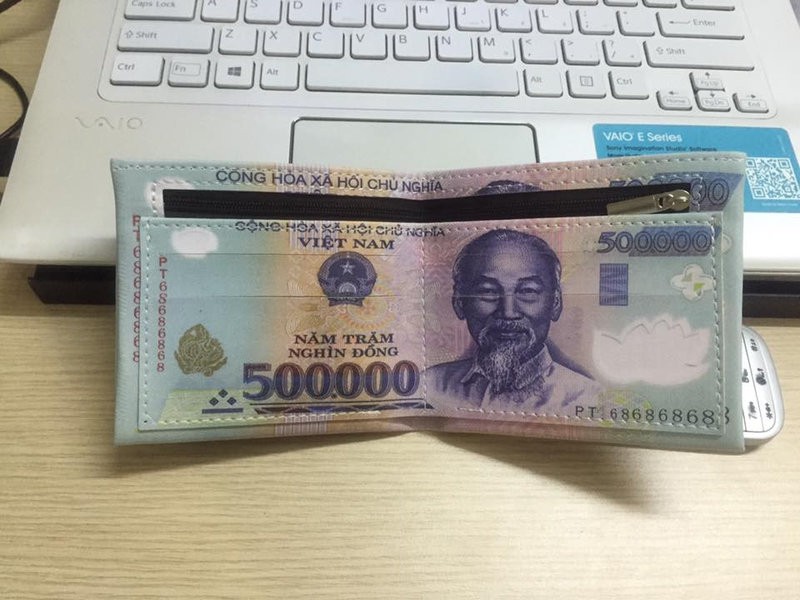 Ví nam hình tiền