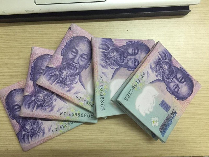 Ví nam hình tiền