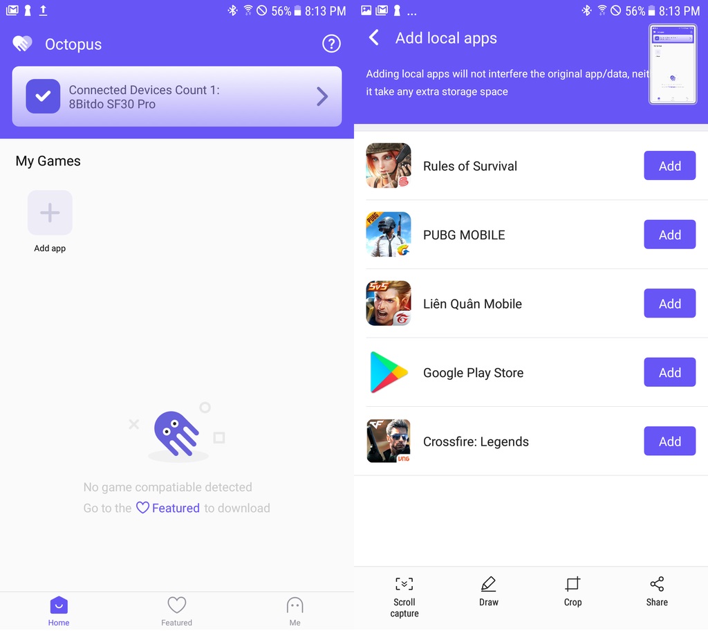 [NO ROOT] Map phím tay game cho điện thoại cực dễ với ứng dụng OCTOPUS