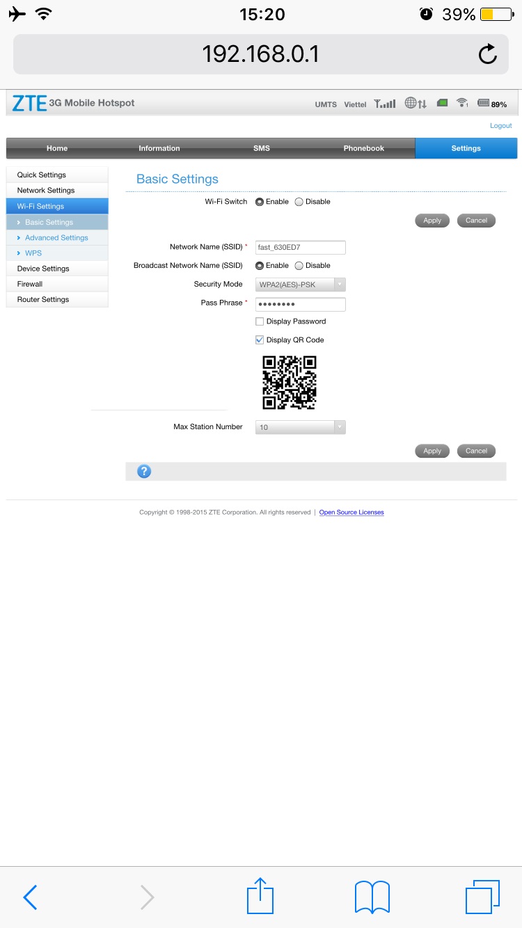 Hướng dẫn sử dụng và đổi mật khẩu bộ phát wifi 4G di động ZTE MF65
