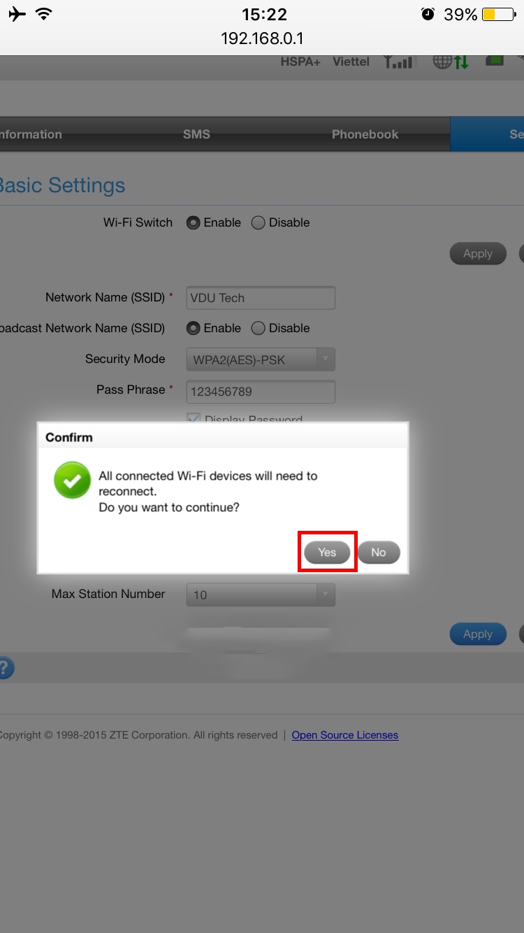Hướng dẫn sử dụng và đổi mật khẩu bộ phát wifi 4G di động ZTE MF65
