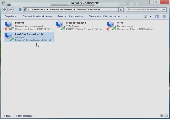 Cách phát wifi từ latop win 8 bằng phần mềm và bằng lệnh cmd trong win 8 cực đơn giản