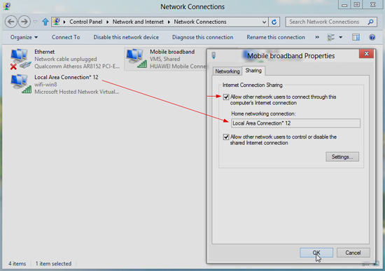 Cách phát wifi từ latop win 8 bằng phần mềm và bằng lệnh cmd trong win 8 cực đơn giản